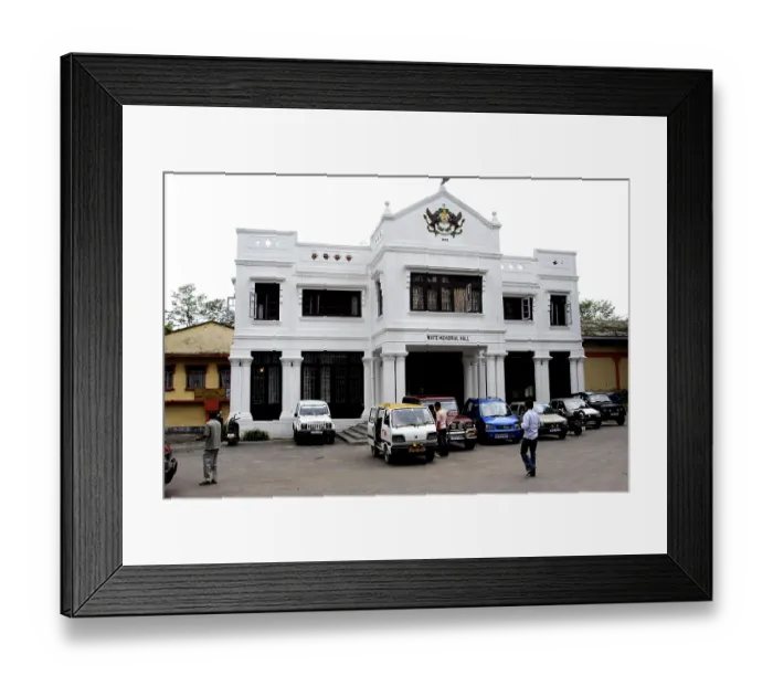 Framed Print : White memorial hall, Gangtok, Sikkim, India