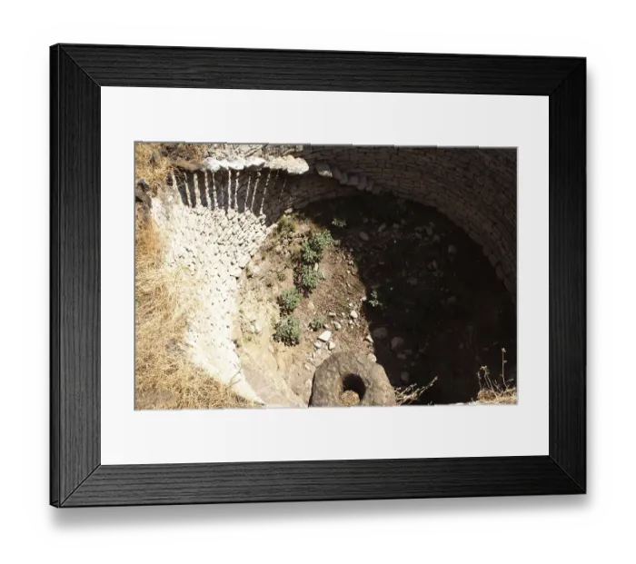 Framed Print : Dried well, Marathwada, Maharashtra, India