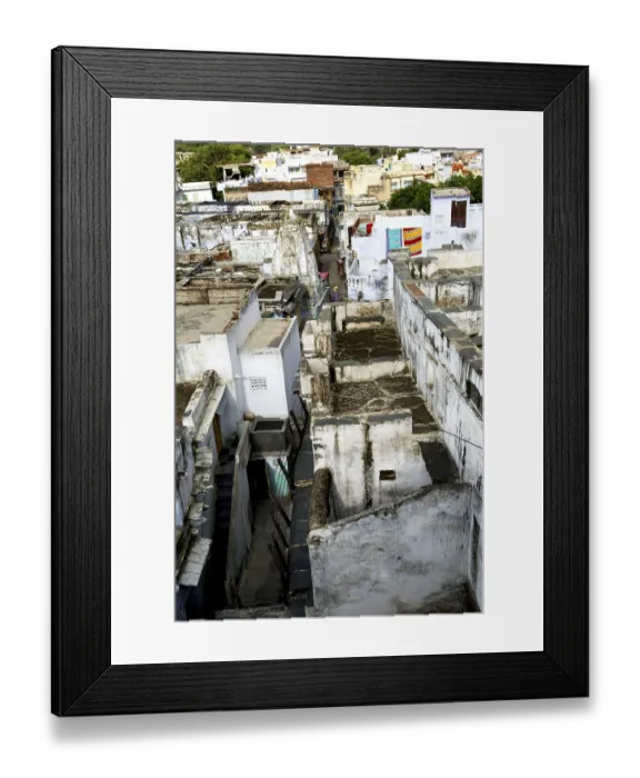 Framed Print : Village architecture, Dilwara, Rajasthan, India