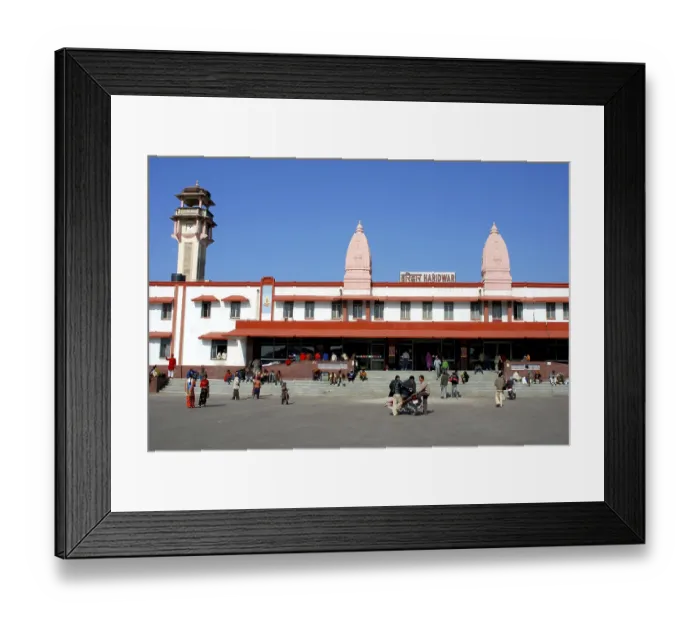 Framed Print : Haridwar railway station, Uttar Pradesh, India