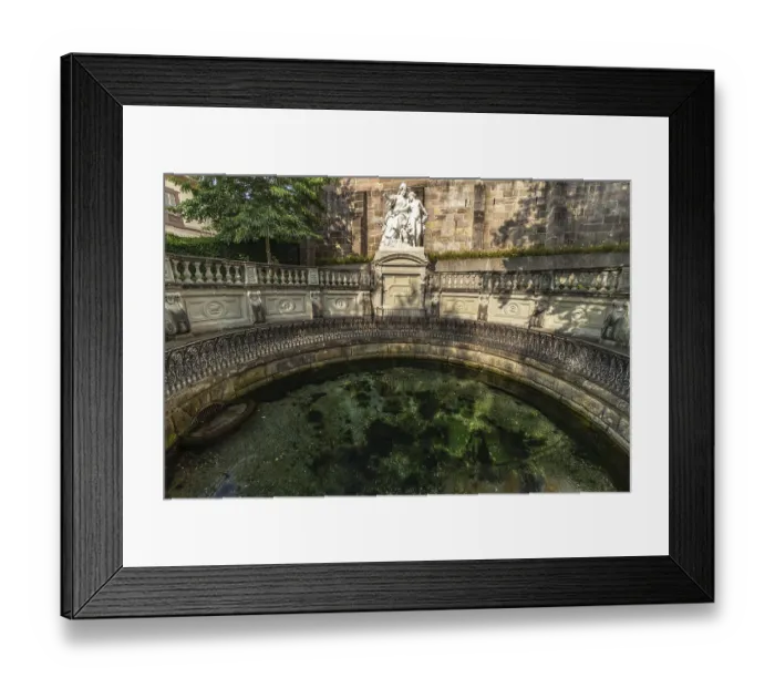 Framed Print : The source of the Danube in Donaueschingen Framed Print : The source of the Danube in Donaueschingen