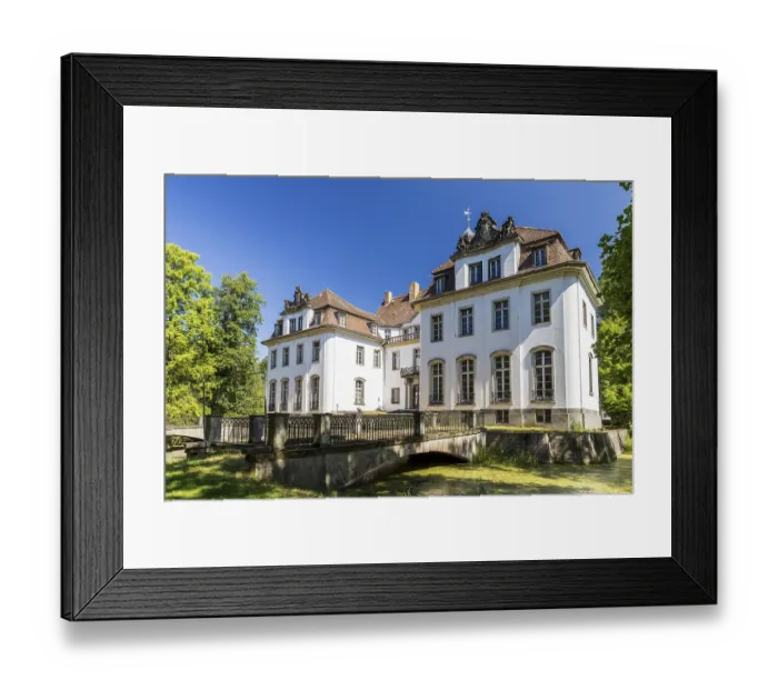 Framed Print : Park side of Lindenau Castle, Ortrand Framed Print : Park side of Lindenau Castle, Ortrand