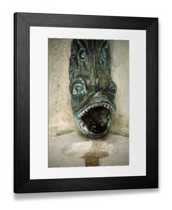 Framed Print : Chambord, castle, fountain figure Framed Print : Chambord, castle, fountain figure