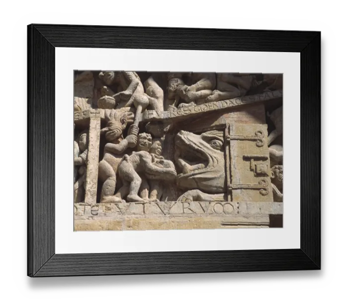 Framed Print : Tympanum: Hellmouth, St. Saint, Saint