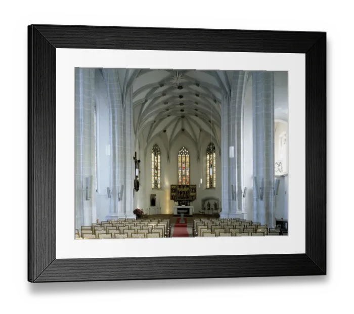 Framed Print : Luther's baptistery, interior facing east