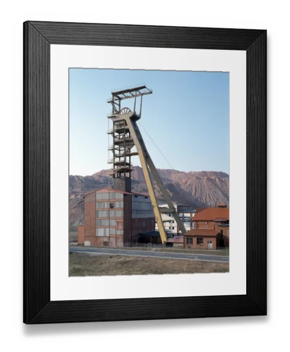 Framed Print : Bischofferode, disused potash shaft