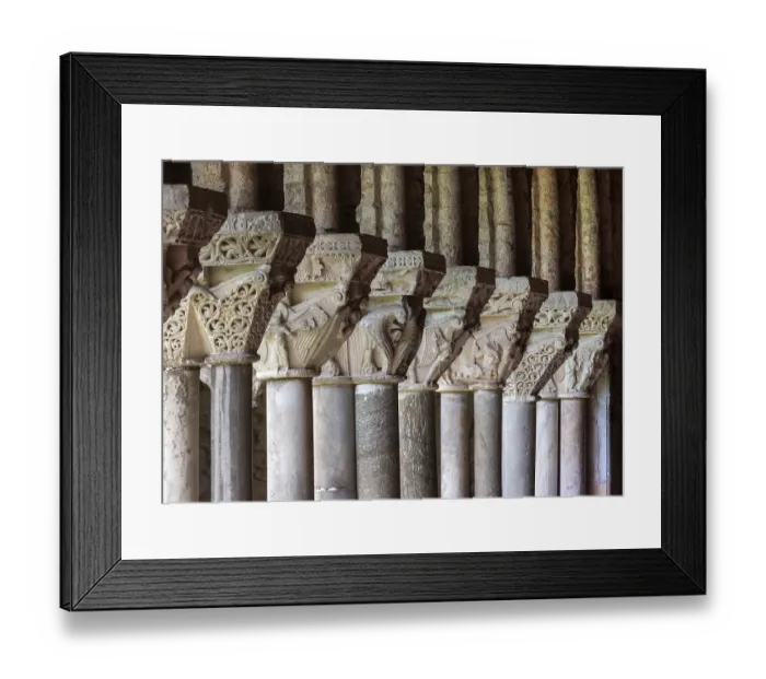 Framed Print : Moissac, Saint-Pierre Abbey, cloister