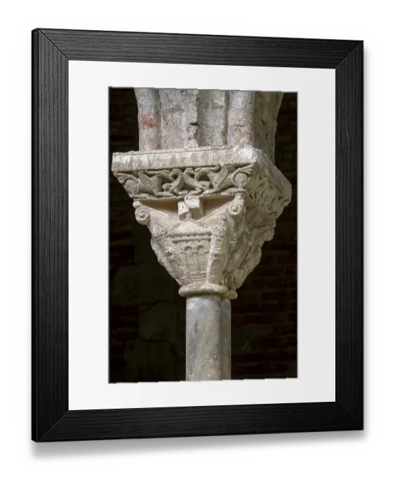 Framed Print : Moissac, Saint-Pierre Abbey, cloister