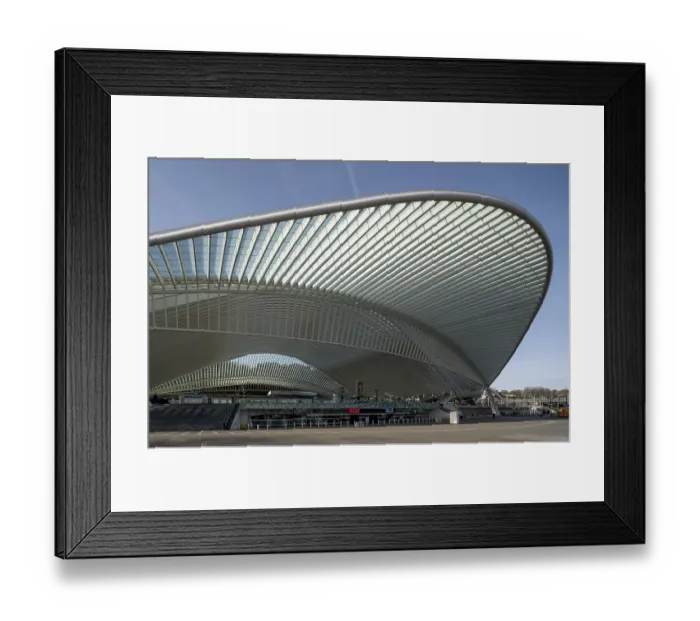 Framed Print : Liege, Liege-Guillemins railway station