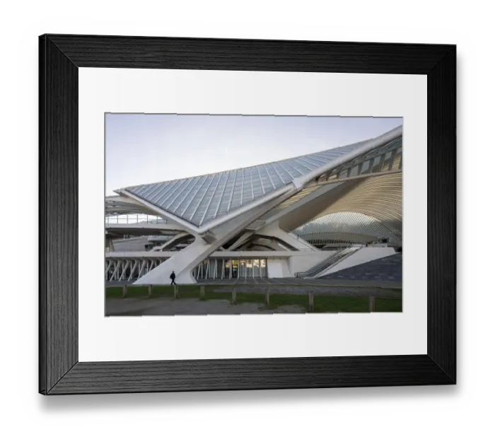 Framed Print : Liege, Liege-Guillemins railway station