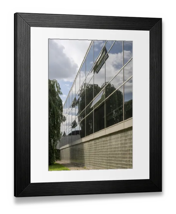 Framed Print : Krefeld, Textile Engineering School Framed Print : Krefeld, Textile Engineering School