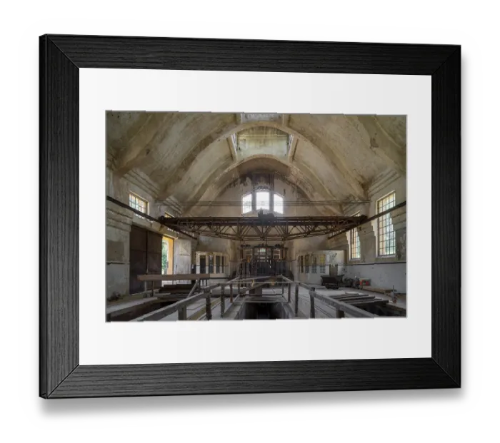 Framed Print : Krefeld, old wastewater treatment plant