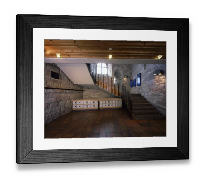 Framed Print : Hambach Castle, in front of the remodelling June 2006