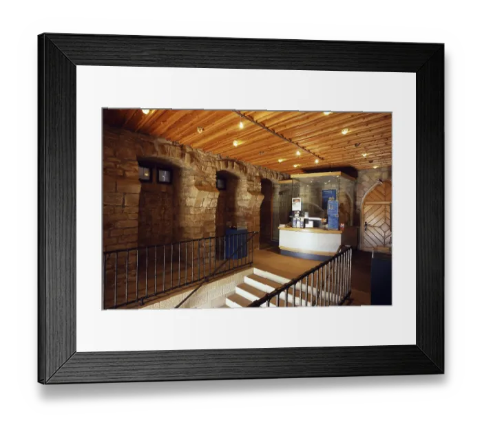 Framed Print : Hambach Castle, in front of the remodelling June 2006