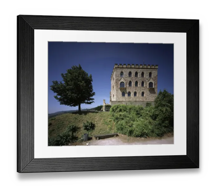 Framed Print : Hambach Castle, in front of the remodelling June 2006 Framed Print : Hambach Castle, in front of the remodelling June 2006