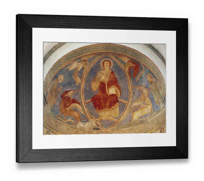 Framed Print : Paintings in the calotte of the west apse