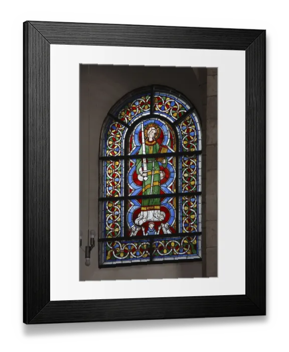 Framed Print : Caecilia window in the north transept
