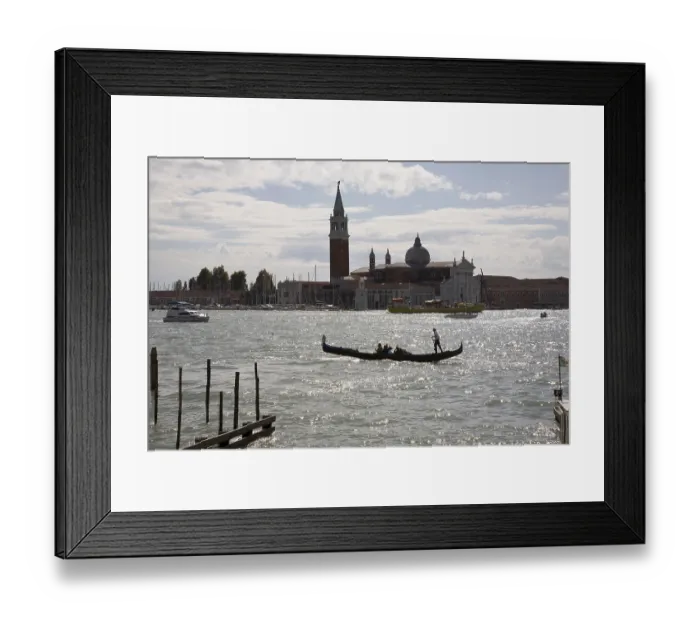 Framed Print : Venice, view from St Mark's Square to the church of Santa Maria Maggiore Venice