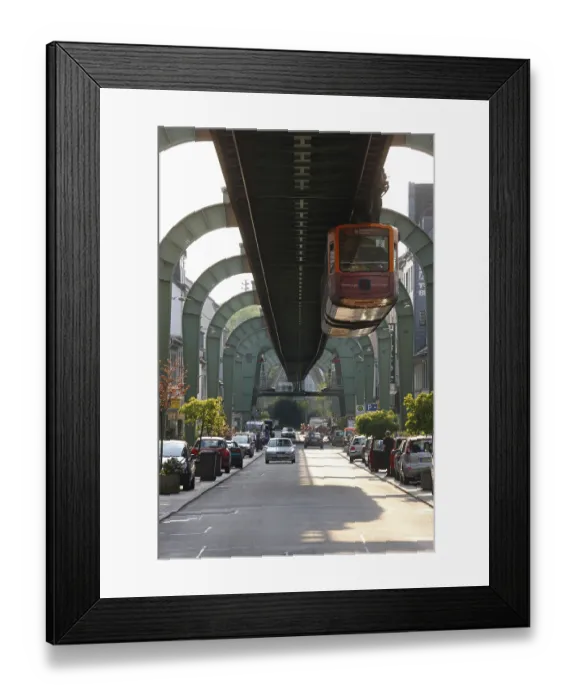 Framed Print : Suspension railway from Wuppertal-Oberbarmen to Wuppertal-Vohwinkel