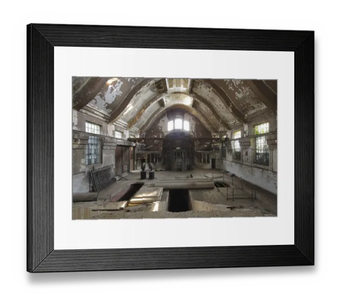 Framed Print : Krefeld, old wastewater treatment plant