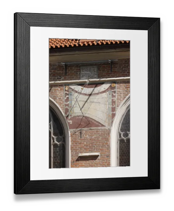 Framed Print : Sundial on the south side, St. Sankt, Saint