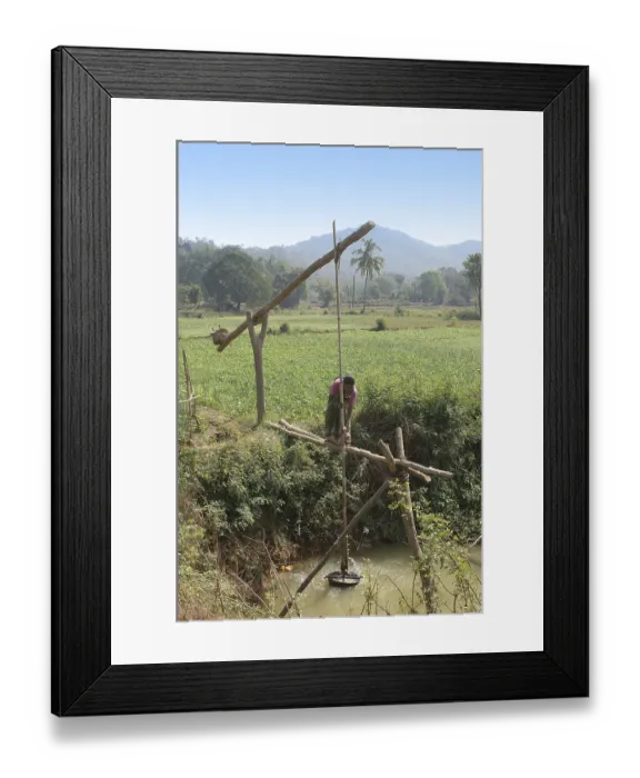 Framed Print : Traditional Conventional water irrigation Framed Print : Traditional Conventional water irrigation