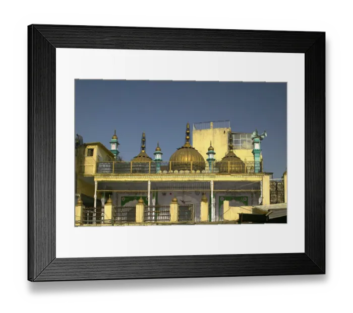 Framed Print : Sunhari Masjid, Chandini Chowk, Old Delhi, India