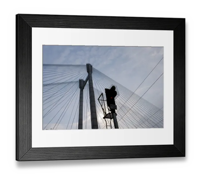 Framed Print : Vidyasagar Setu A second bridge on the river Hooghly is one of the latest attractions of the city
