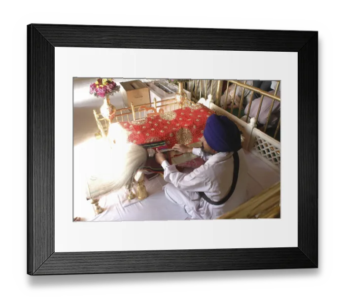 Framed Print : Man reading Adigranth, Akaltakhat Golden temple Framed Print : Man reading Adigranth, Akaltakhat Golden temple