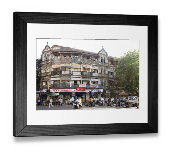 Framed Print : Old Habib mass urban housing building