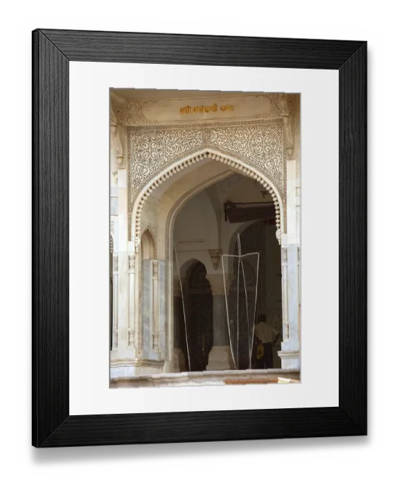 Framed Print : Central museum Albert Hall, Jaipur