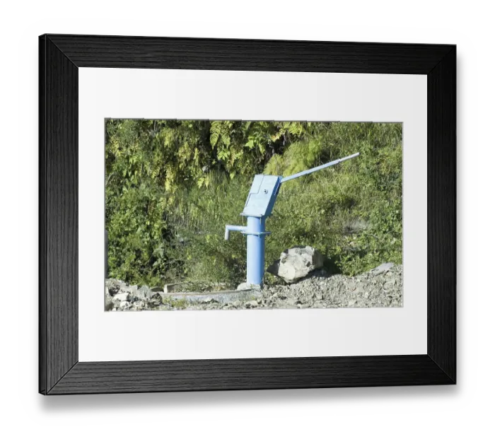 Framed Print : Tub well on the road of Kaddukhal Framed Print : Tub well on the road of Kaddukhal
