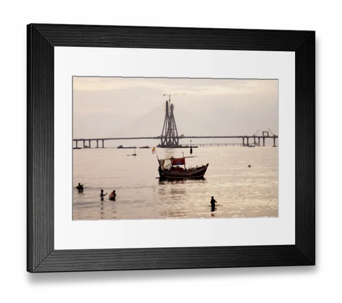 Framed Print : Immersion ceremony of lord ganesh elephant headed god at Mahim beach Framed Print : Immersion ceremony of lord ganesh elephant headed god at Mahim beach
