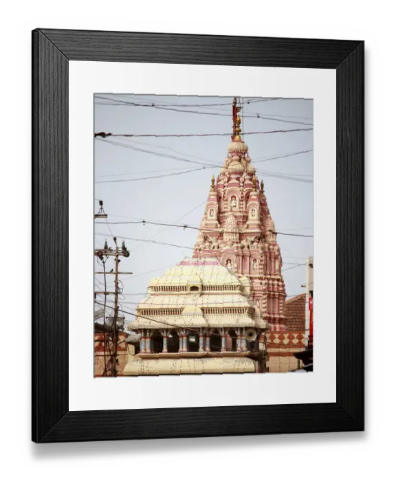 Framed Print : Shri Vithal temple, Pandharpur town