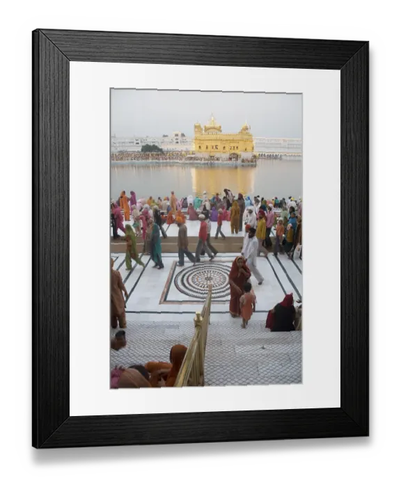 Framed Print : Sikh devotees walking on Parikrama path Hari mandir Sahib Dussera festival celebration Framed Print : Sikh devotees walking on Parikrama path Hari mandir Sahib Dussera festival celebration