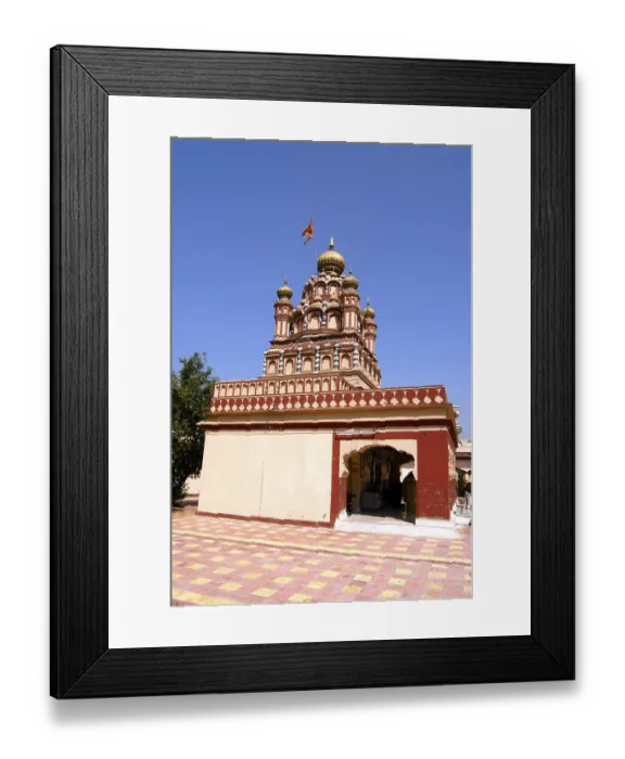 Framed Print : Shree Devdeveshwar temple on top of Parvati hill Framed Print : Shree Devdeveshwar temple on top of Parvati hill