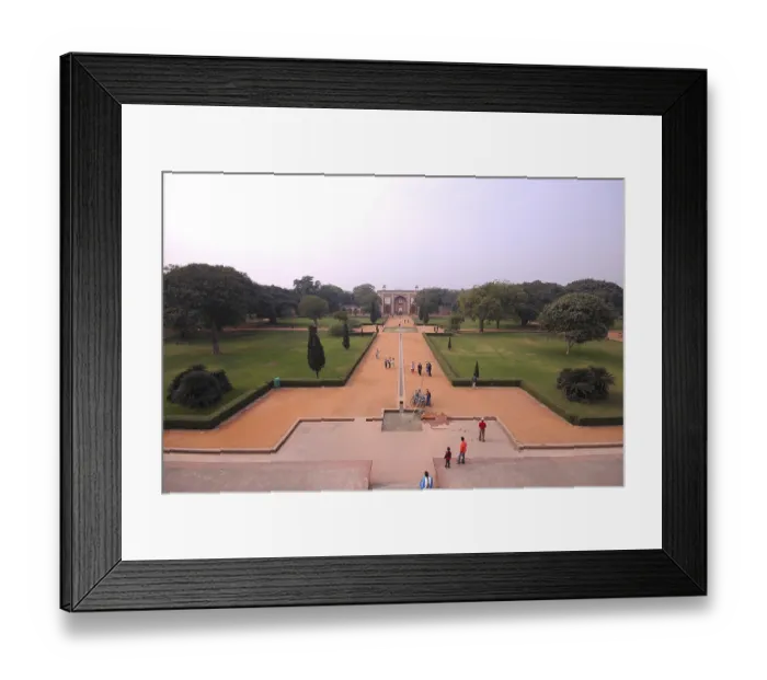 Framed Print : Garden in Humayun tomb, Delhi, India