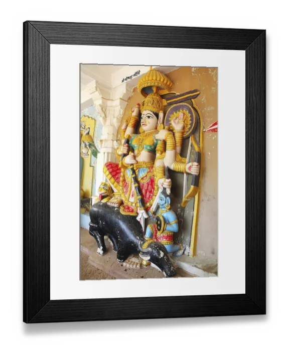 Framed Print : Statue of goddess Mahisasur mardini Framed Print : Statue of goddess Mahisasur mardini