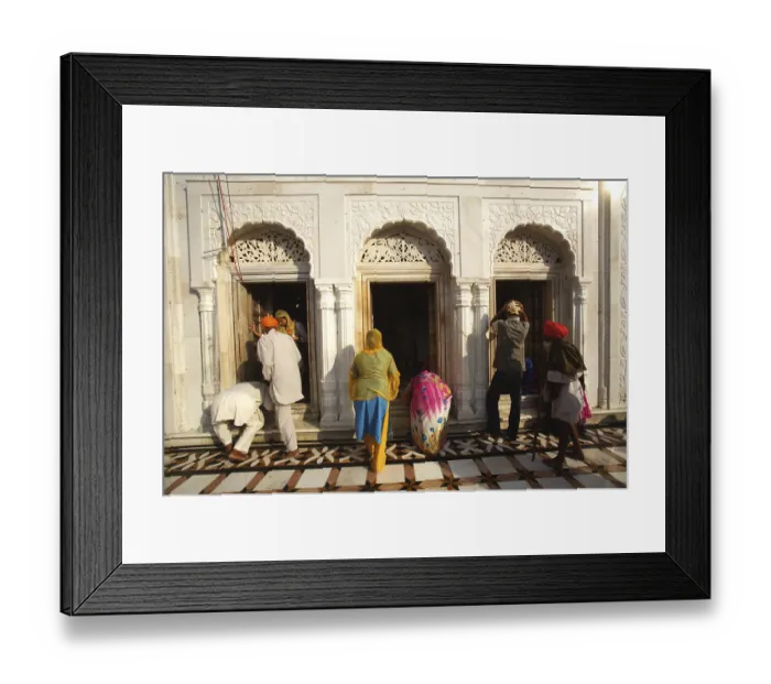 Framed Print : Celebrations consecration of perpetual Guru Granth Sahib Sikh
