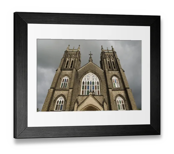 Framed Print : St. Andrew's Forane church 1579 A