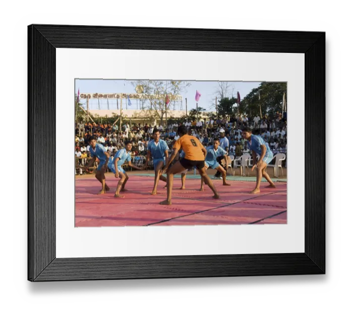 Framed Print : Boys playing Kabaddi game at Coimbatore