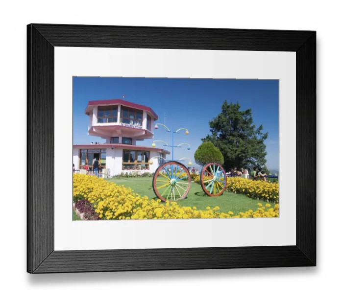 Framed Print : Telescope house in garden on Doddabetta is the highest mountain in the Nilgiri hills