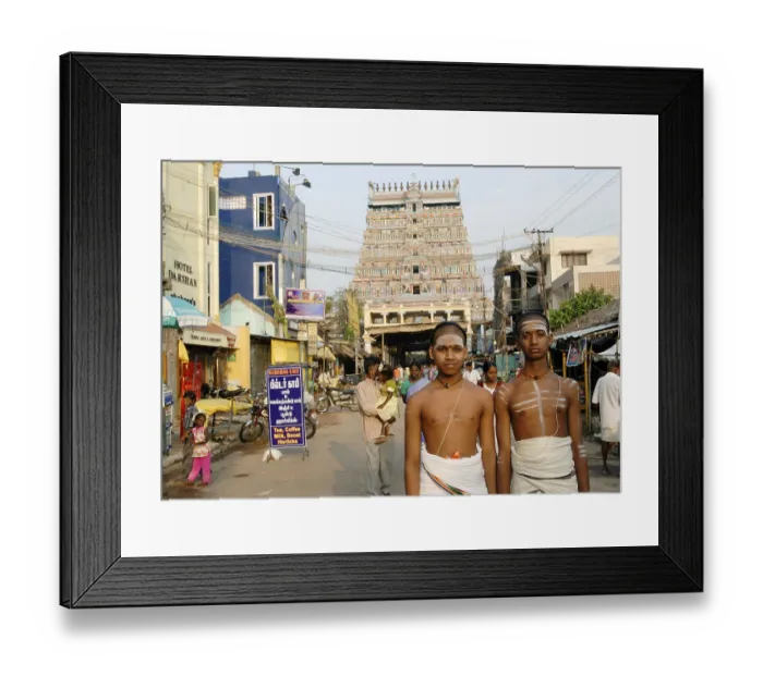 Framed Print : Dikshitar, the priests of the temple who reside in Thillai and manage Chidambaram Nataraja temple