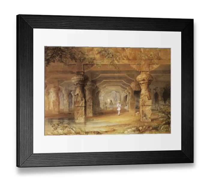 Framed Print : Interior of Great Cave, Elephanta