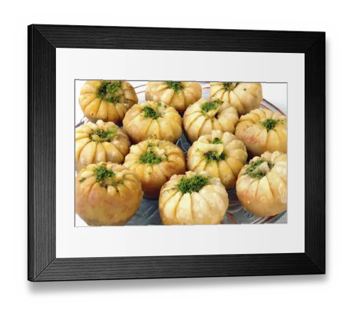 Framed Print : Sweet, tavapuri served in plate