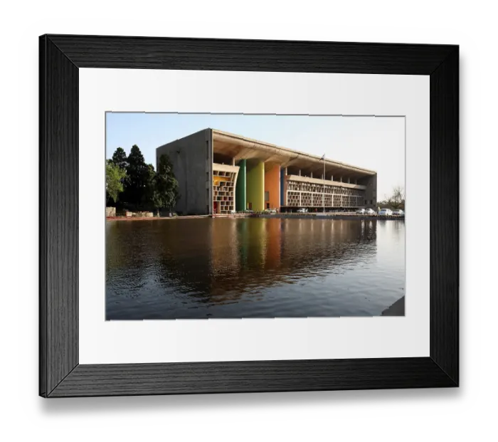 Framed Print : High court building of Chandigarh Union Territory