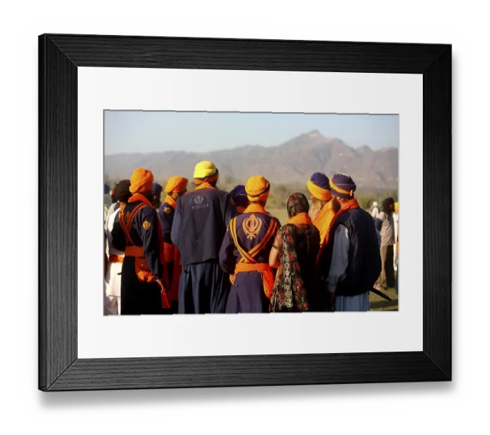 Framed Print : Nihangs or Sikh warriors during the Hola Mohalla celebration at Anandpur sahib in Rupnagar district