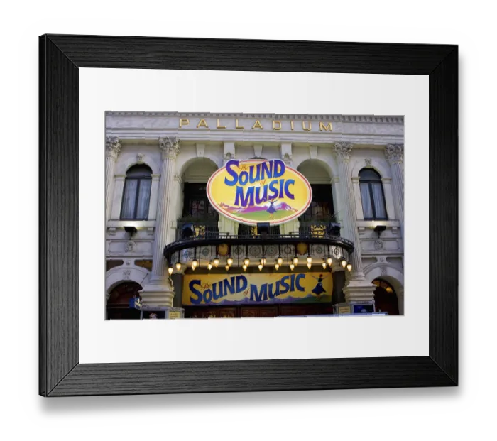 Framed Print : The Sound of Music Musical Palladium Framed Print : The Sound of Music Musical Palladium
