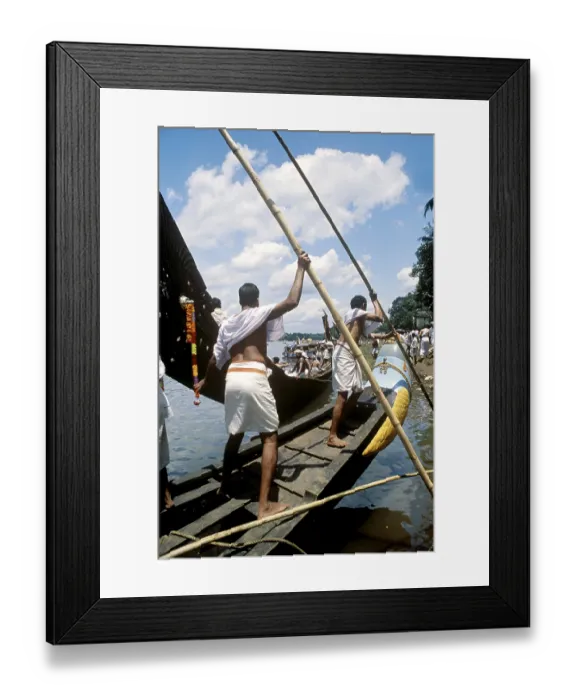 Framed Print : Boat racing at Aranmula Pamba River, Kerala, India Framed Print : Boat racing at Aranmula Pamba River, Kerala, India