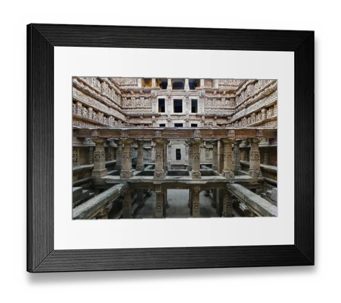 Framed Print : Rani ki vav, step well, stone carving Framed Print : Rani ki vav, step well, stone carving